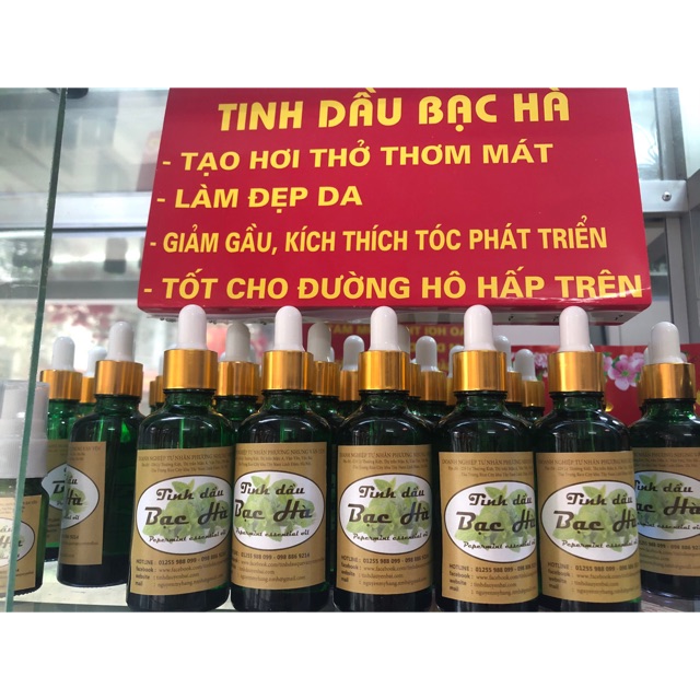 Tinh dầu bạc hà: 10ml
