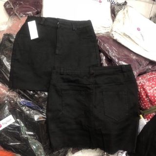 Chân váy kaki jean đơn giản