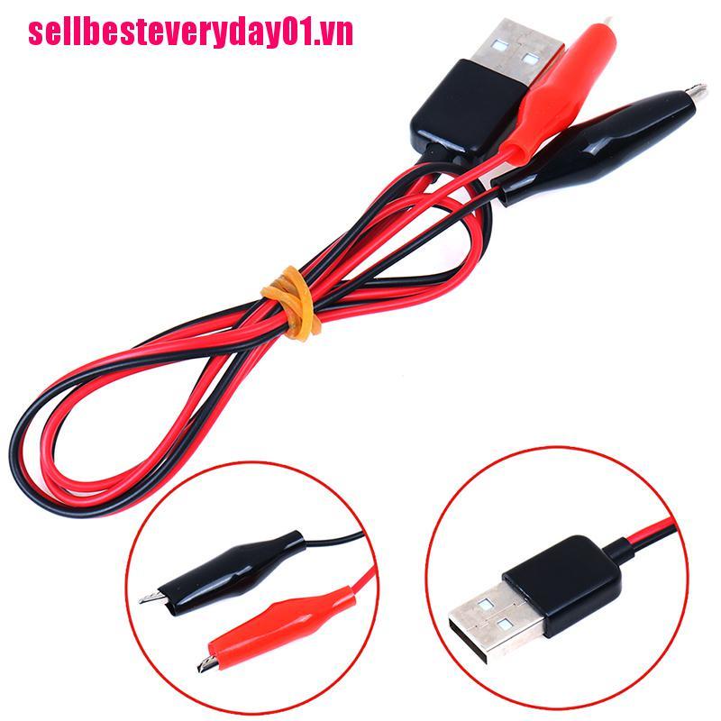 1 Dây Cáp Chuyển Đổi Đầu Cá Sấu Sang Usb Male01 Chuyên Dụng