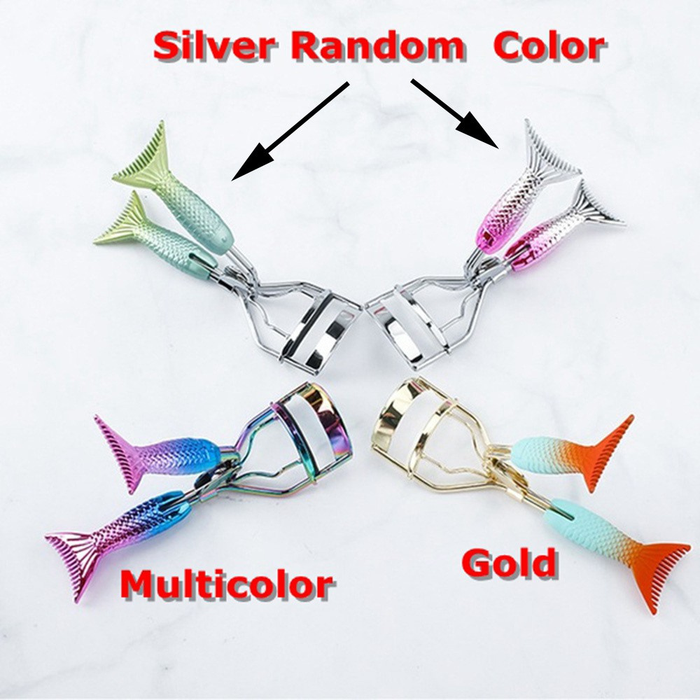 [Hàng mới về] Dụng cụ kẹp bấm cong lông mi chuyên nghiệp thép carbon thiết kế đuôi nàng tiên cá nhỏ gọn