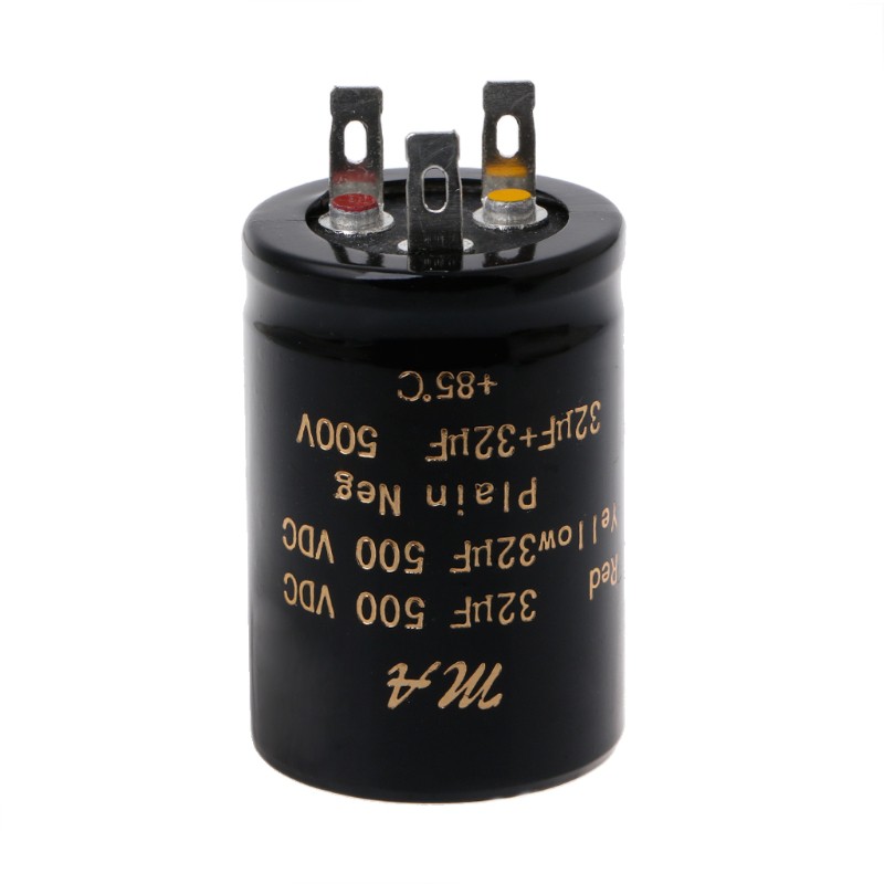 Tụ điện khuếch đại âm thanh 100uf 50+50uf 32+32uf 500V tiện dụng