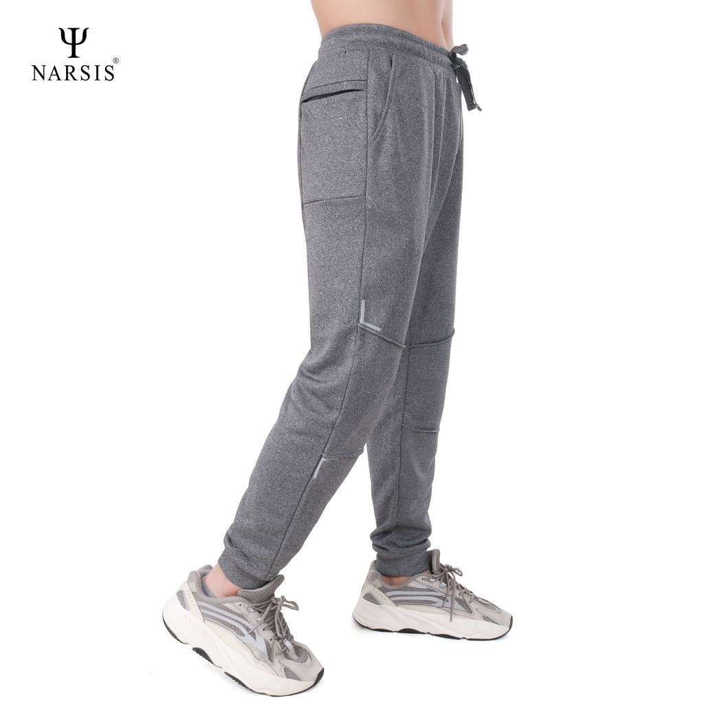 Quần Jogger nam thu đông Narsis G9004 nỉ màu ghi