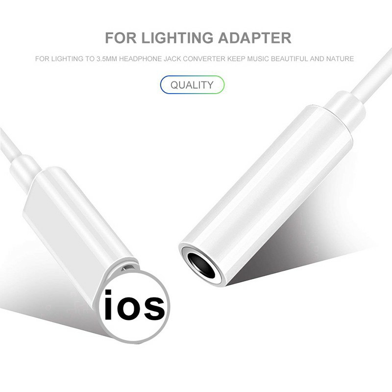 Cáp chuyển đổi âm thanh từ jack cắm Lightning sang 3.5mm cho tai nghe điện thoại