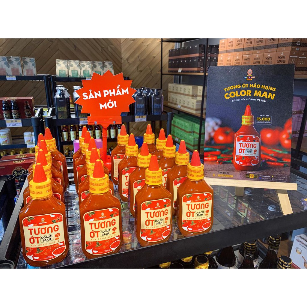 Tương Ớt Hảo Hạng Color Man Chai 250g thành phần ớt tươi đến 34% cao nhất thị trường hương tỏi và ớt lên men | BigBuy360 - bigbuy360.vn