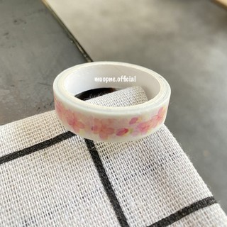 Cuộn giấy dán washi hình hoa trang trí sổ tay