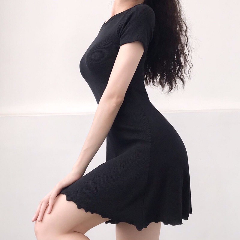 Váy ôm body tay ngắn dáng xoè | BigBuy360 - bigbuy360.vn