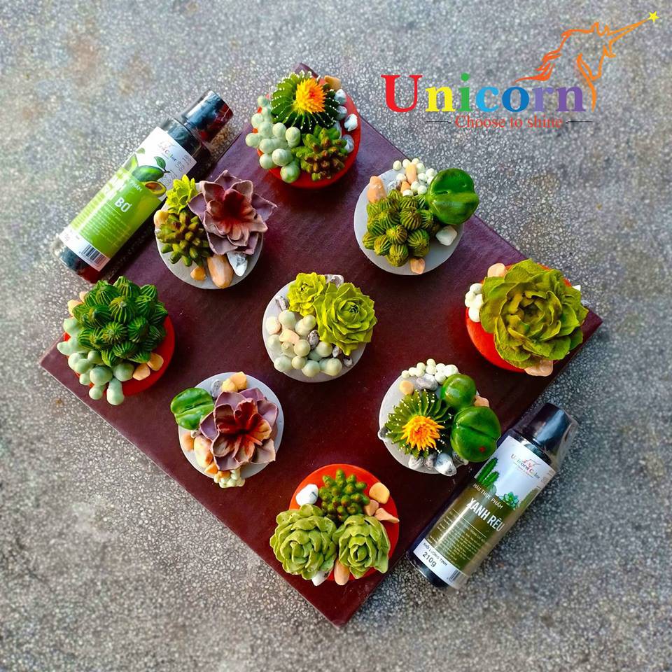 Màu Thực Phẩm Xanh Rêu UNICORN Không Đắng 210gr A16