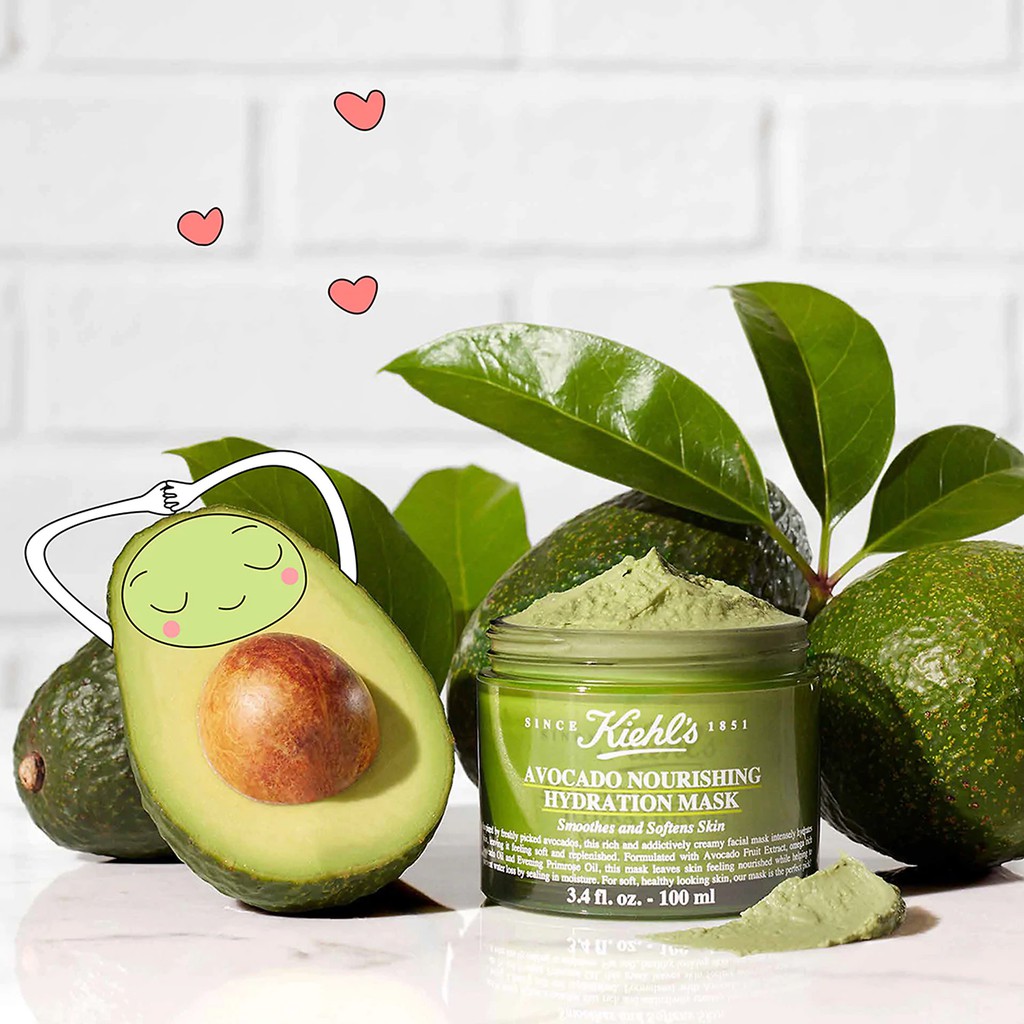 [CÓ HÓA ĐƠN LOTTEDUTYFREE] KIEHL's Mặt nạ bơ KIEHL AVOCADO NOURISHING HYDRATION MASK BƠ