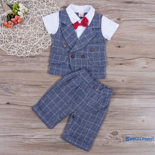 Set Đồ Vest 2 Món Thời Trang Cho Bé Trai