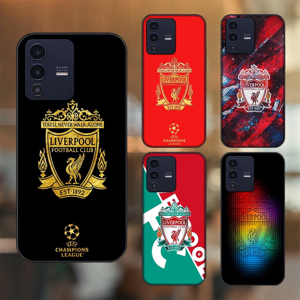 Ốp lưng Vivo V23 5G viền đen in hình Liverpool FC