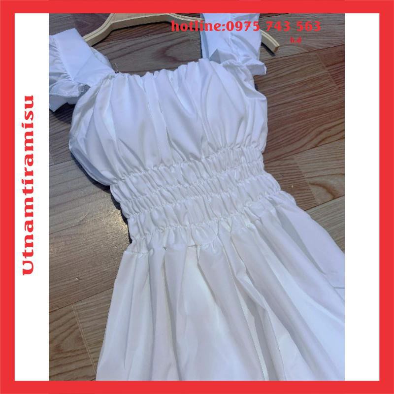 Đầm Trắng Công Chúa nhiều tầng dự tiệc👗Váy Maxi thiết kế trễ vai sang trọng Vintage Tiểu Thư🎀2 dây dáng xòe | WebRaoVat - webraovat.net.vn