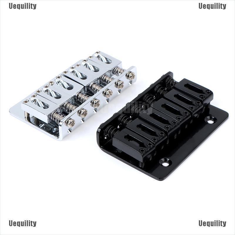 [Uequility] 6 String 65MM Metal Fixed Hardtail Saddle Bridge Top Load Guitar Tailpiece