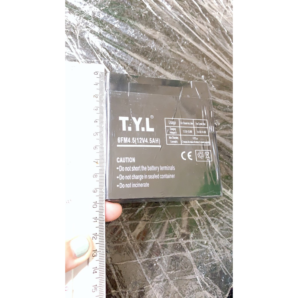 Bình ắc quy 12v-4.5ah, ắc quy 12v cho loa kéo, xe máy - BH 3 tháng - 1 đổi 1  - Hàng chất lượng