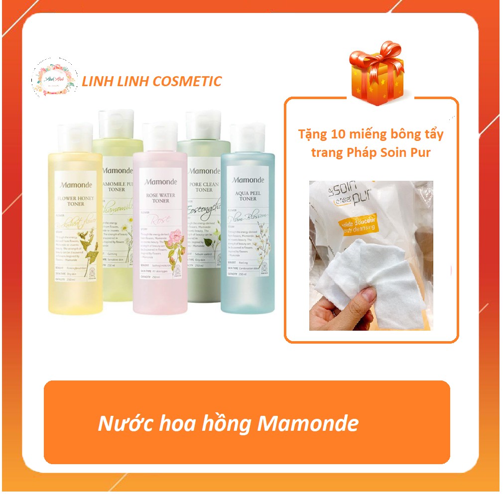 [Tặng kèm 10 miếng bông tẩy trang Pháp] Nước Hoa Hồng Mamonde - Manonde Rose Clean Toner