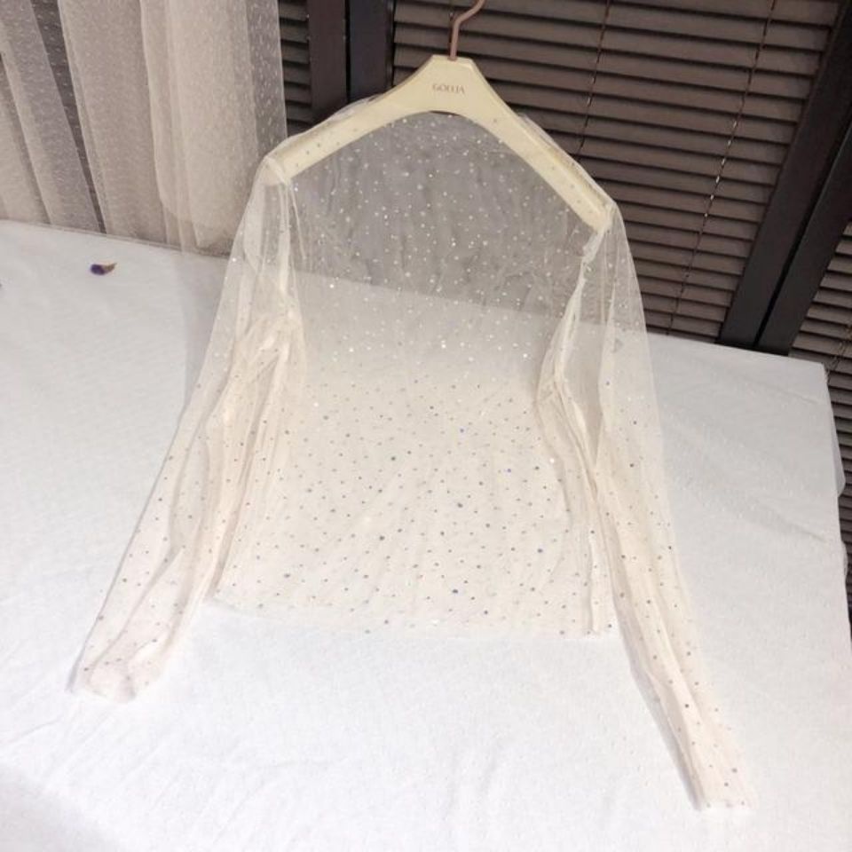 Áo Lưới Dài Tay Xuyên Thấu Gợi Cảm Thời Trang Mới 2022 Cho Nữ