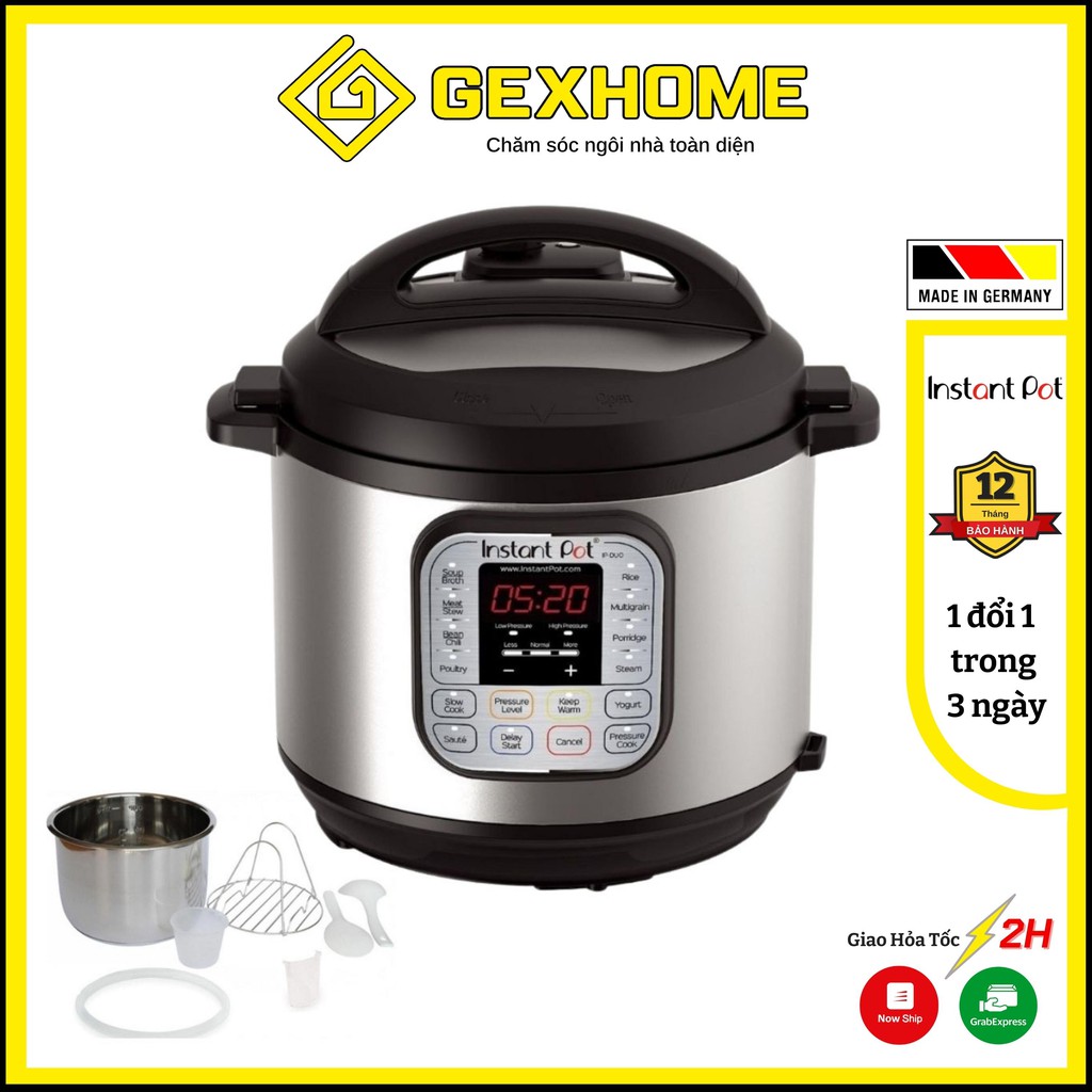 Nồi Áp Suất Điện Đa Năng 7 in 1 INSTANT POT DUO - Dung tích 5,7L