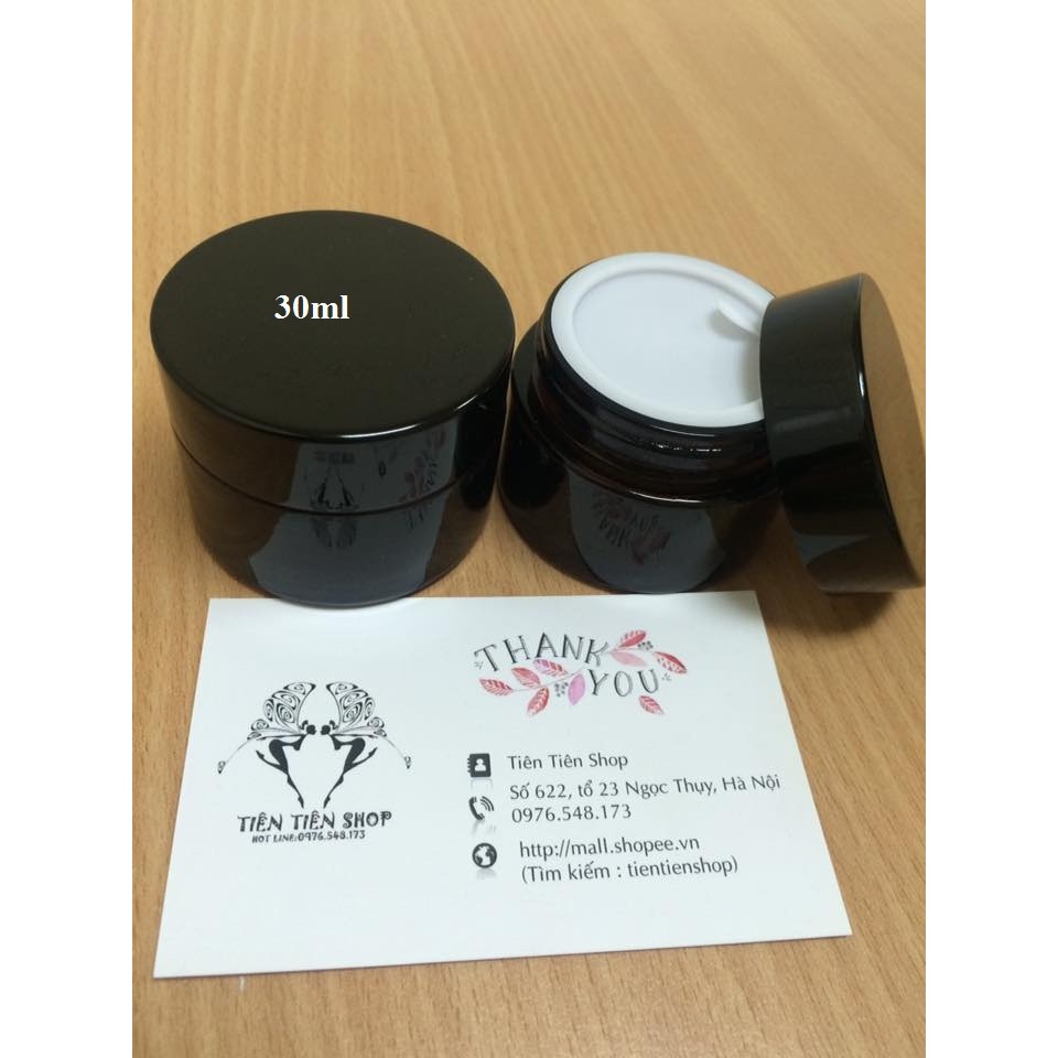 Hũ thủy tinh nâu 5ml, 20ml, 30ml,50ml