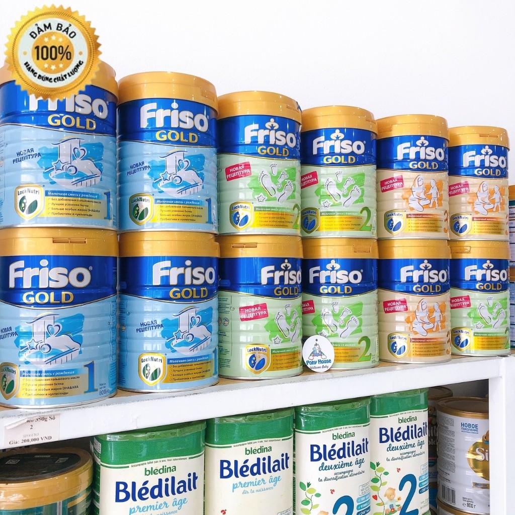 Sữa Friso Gold Nga Số 1 2 3, Lon 800g Cho Bé Chất Lượng Đảm Bảo