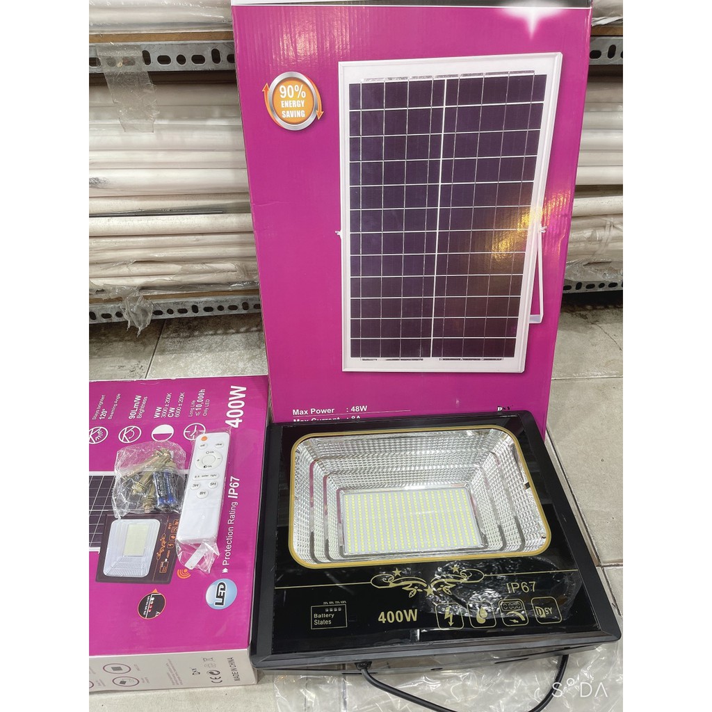Đèn led pha năng lượng mặt trời 50W 100w 200w 300w 400W