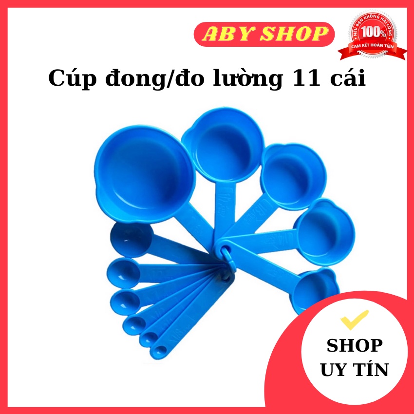 Cup đong đo lường ⚡ CAO CẤP ⚡ 11 muỗng đo lường tiện dụng dùng để đong đo nguyên liệu