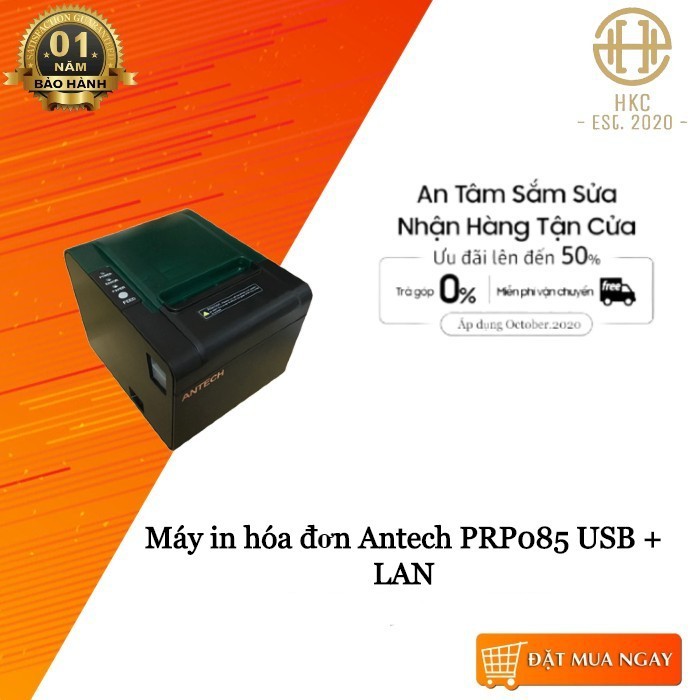 Máy in hóa đơn Antech PRP085 USB + LAN