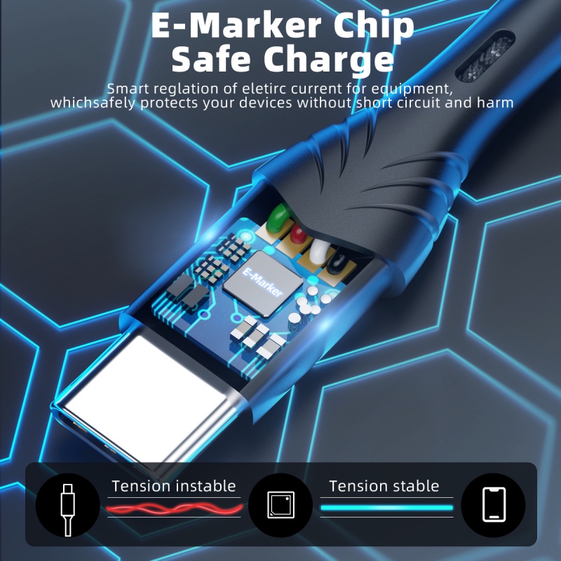 Cáp sạc nhanh HdoorLink 5A PD 100w type-C sang USB cho tablet / điện thoại / máy tính