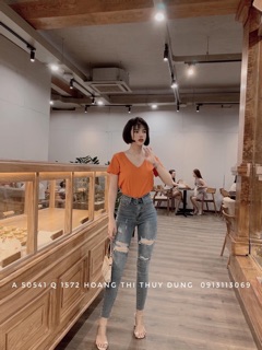 Áo thun cổ tim basic 🔥🔥🔥y