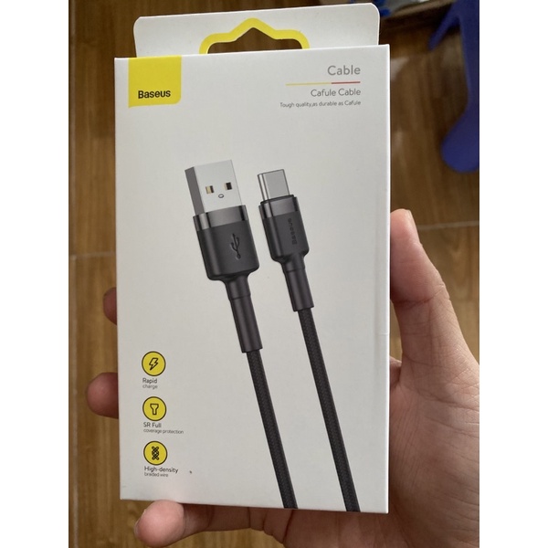 Dây Cáp sạc dây dù cổng sạc Type-C Baseus Cafule cho điện thoại Android
