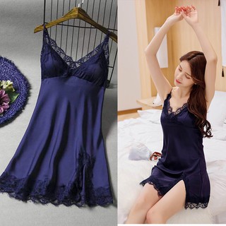 Váy ngủ 2 dây - Đầm ngủ lụa satin mềm mại quyến rũ B72