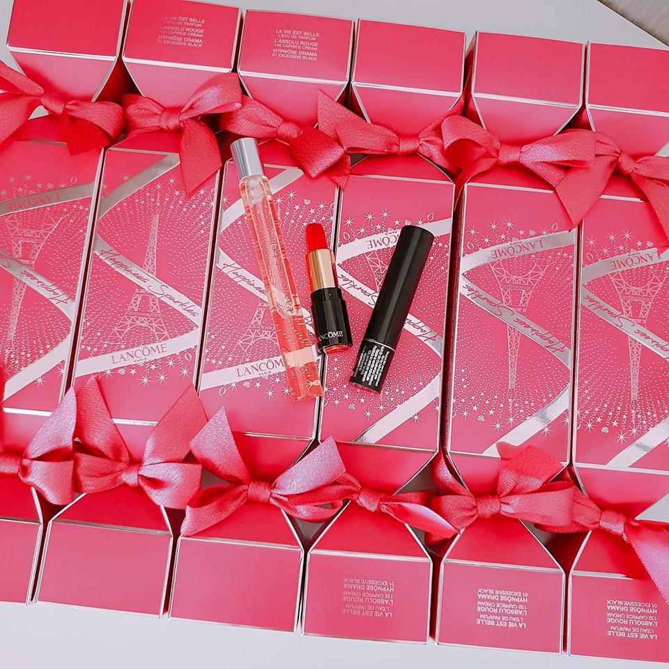 Set Lancome nước hoa son mascara