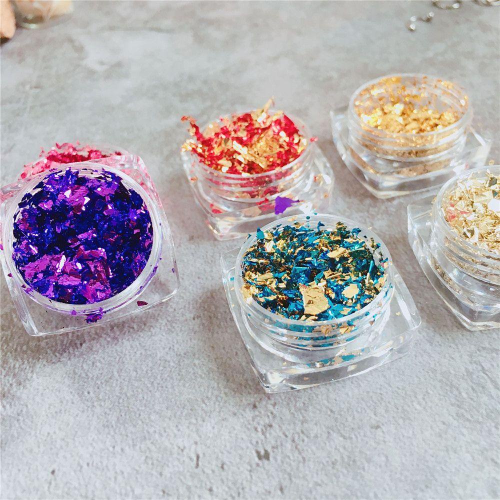 XIANTIN Hộp Kim Tuyến Lấp Lánh Trang Trí Móng Tay Thời Trang