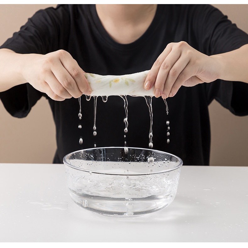 Khăn Giấy Lau Nhà Bếp Đa Năng - Màu Trắng Có Thể Giặt Được