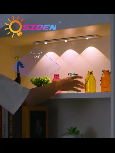 OSIDEN đèn led trang trí điều chỉnh độ sáng đèn cảm ứng tủ quần áo nhà bếp đèn led sạc pin đèn led vàng đèn tủ quần áo | BigBuy360 - bigbuy360.vn