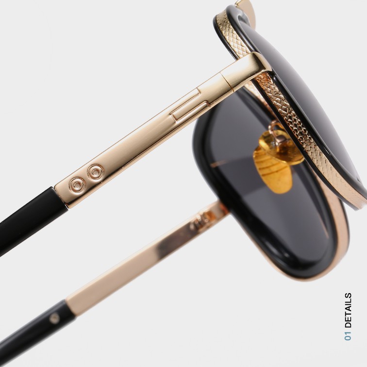 Kính mát gọng vuông kích thước lớn chống tia uv400 phong cách Hàn Quốc