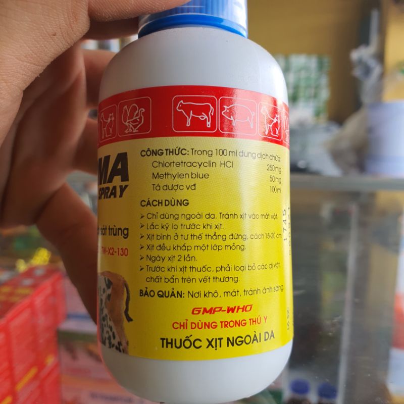 Derma spray - dung dịch sát trùng 100ml