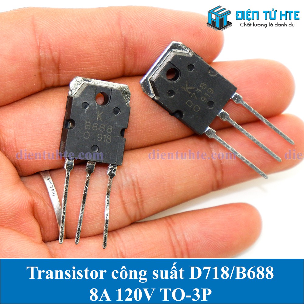 Transistor công suất âm thanh D718 - B688 8A 120V TO-3P
