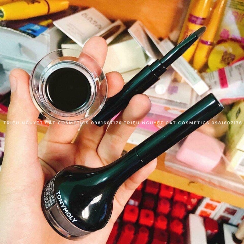 Kẻ mắt dạng gel Tonymoly Backstage Gel Eyeliner cao cấp chuyên dùng cho makeup kẻ mắt .