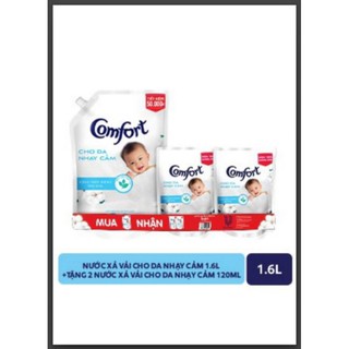 Xả Comfort nhạy cảm 1.6 lít tặng 1 gói xả vải surf