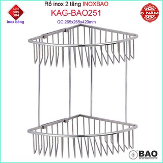KỆ PHÒNG TẮM INOX BẢO KAG-BAO251