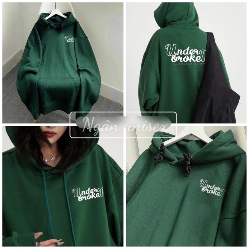 Áo Nỉ Hoodie Under Form Thụng Tay Bồng Phong Cách Thời Trang Hàn Quốc