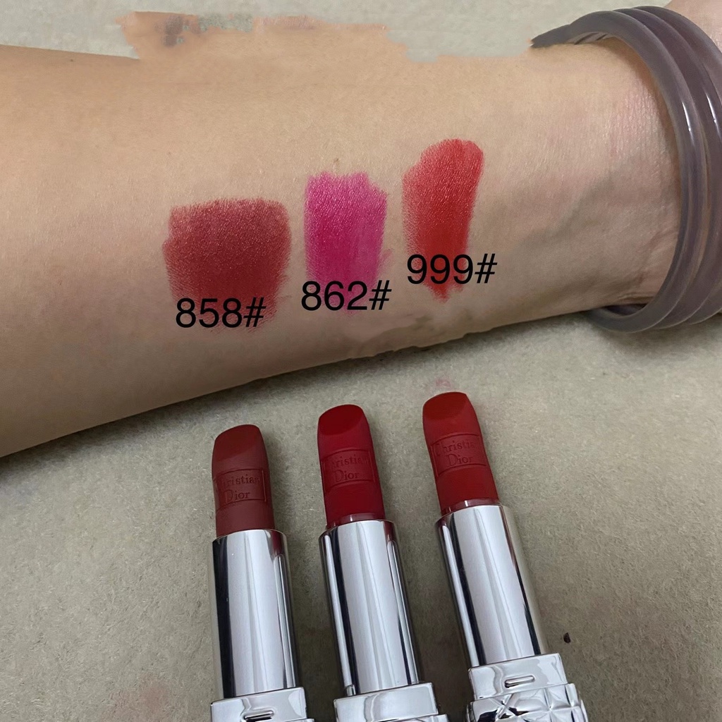 Son môi Dior 2021 vỏ nhôm phiên bản giáng sinh 858 68 962 99 chất lượng cao