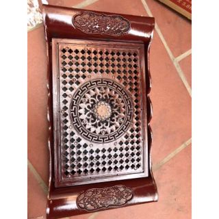 Khay trà nhựa giả gỗ cực đẹp