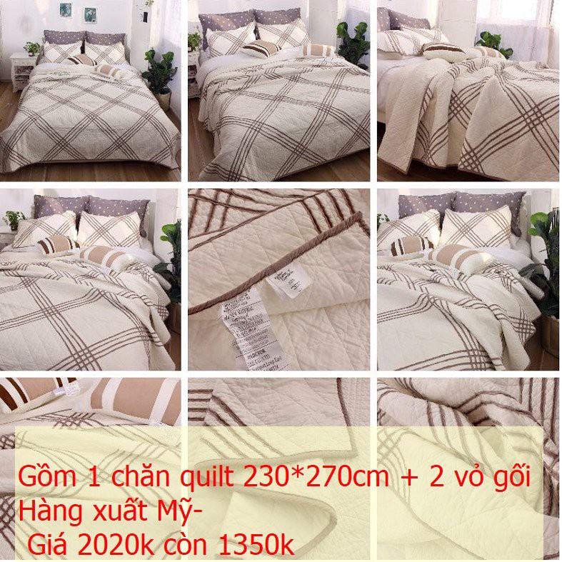 Bộ bedding tone nhẹ nhàng hàng xuất Mỹ