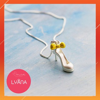 Dây chuyền bạc nữ Giày cao gót nơ vàng VC0076 - Trang sức LYANA SILVER