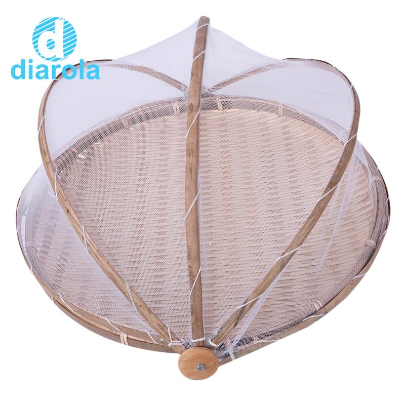 Giỏ Đan Tre Thủ Công Chống Bụi Chống Côn Trùng Đựng Trái Cây / Bánh Mì / Panier