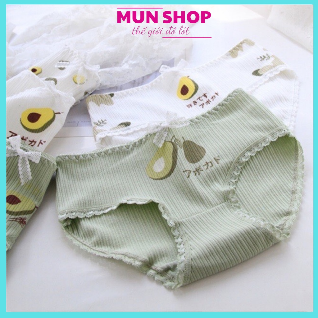 QUẦN LÓT QUẢ BƠ ĐÍNH NƠ CUTE