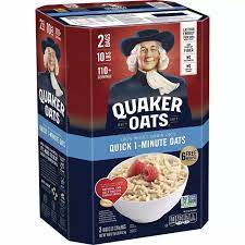 Yến Mạch Mỹ QUICK1 MINUTE OATS Thùng Xanh 4,52 KG cán vỡ, Date 2023