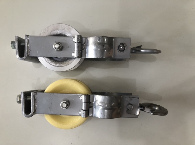 Puly nhôm kéo dây điện kt 120x60mm