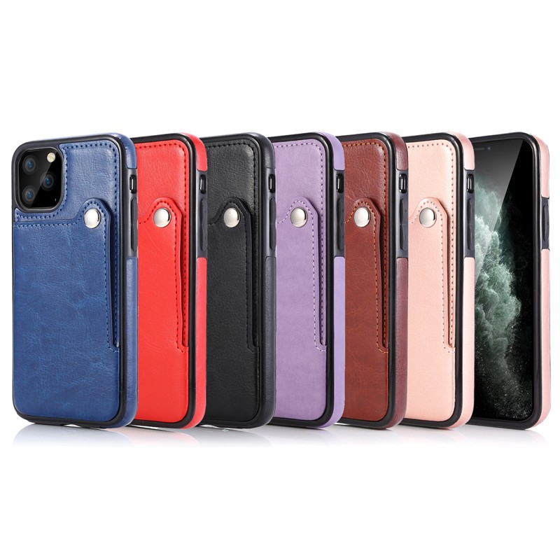 Ốp điện thoại da vừa ôm có ví đựng thẻ cho iPhone XR XS Max X 6 6s 7 8 Plus SE 2020 5 5S