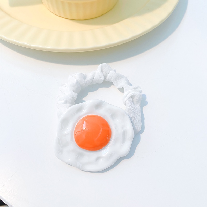 Đồ cột tóc/ kẹp tóc thiết kế hình quả trứng hoạt hình phong cách Hàn Quốc sáng tạo dễ thương